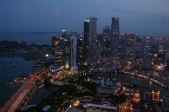 Singapore 02 06 Swissotel Evening view of Business District and Singapore River